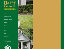 Tablet Screenshot of oakgroverealty.net